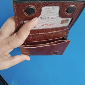 Premium 100% Pure Leather Bi-Fold Wallet for Men – Brown